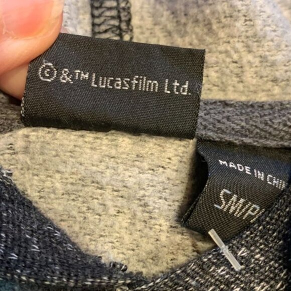 Star Wars Starfighter Ships Mens Hoodie Sweatshirt Small Gray Blue - Picture 5 of 8